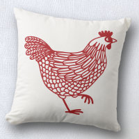 Pollo Gallina Avicultura Rojo y Blanco