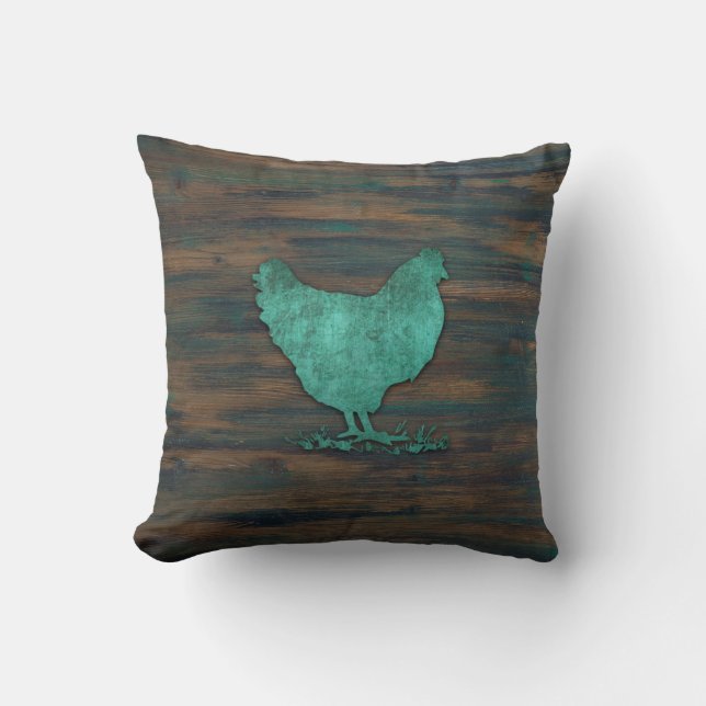 Cojín Decorativo Pollo rústico (trullo) (Anverso)