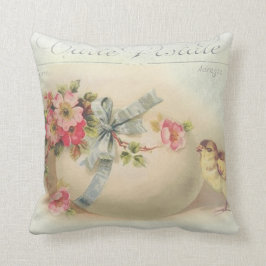 Cojín Decorativo Pollo victoriano de Pascua y huevo