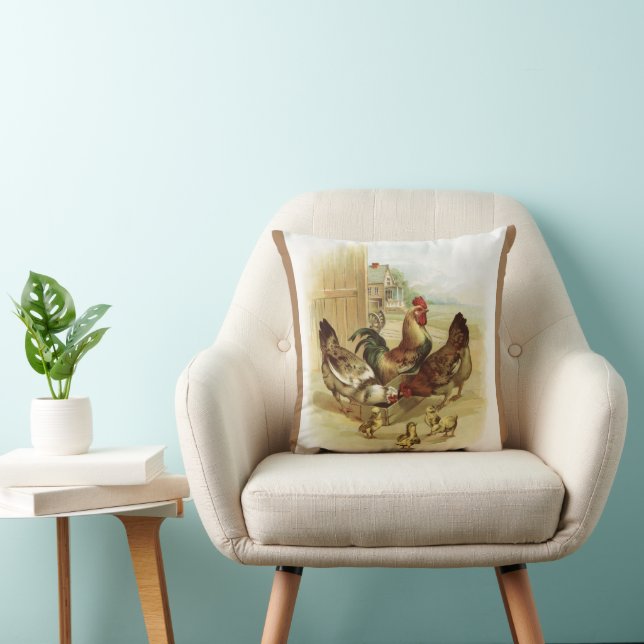 Cojín Decorativo Pollos de granja de arte ventilado (Silla)