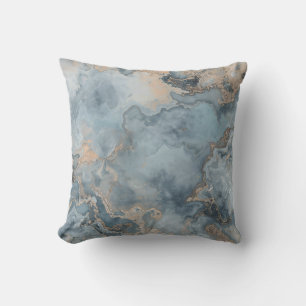 Cojín Decorativo Polvo azul gris beige contemporáneo 16"
