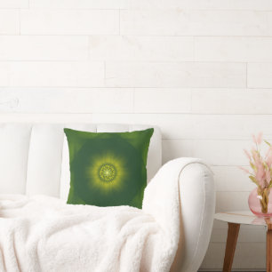 Cojín Decorativo Polvo de Oro Flor - Fractal Botánico