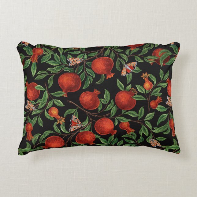 Cojín Decorativo Pomegranatos y motos de bella (Anverso)