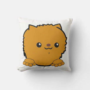 Cojín Decorativo pomerania asomando naranja