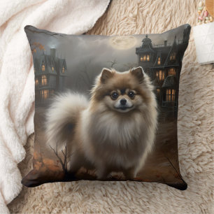 Cojín Decorativo Pomerania de Halloween de Terror