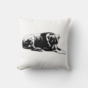 Cojín Decorativo Pomo de perro de esquema limpio