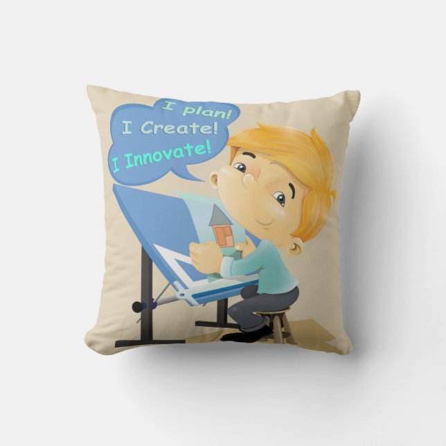 Cojín Decorativo Ponente de opinión e ingeniero Pillow (Anverso)