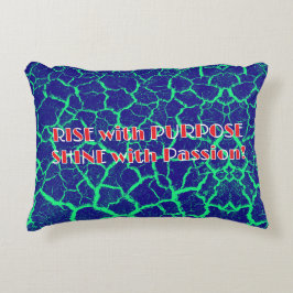 Cojín Decorativo ¡PONERSE EN RIESGO con PROPÓSITO, BRILLANTE CON PA