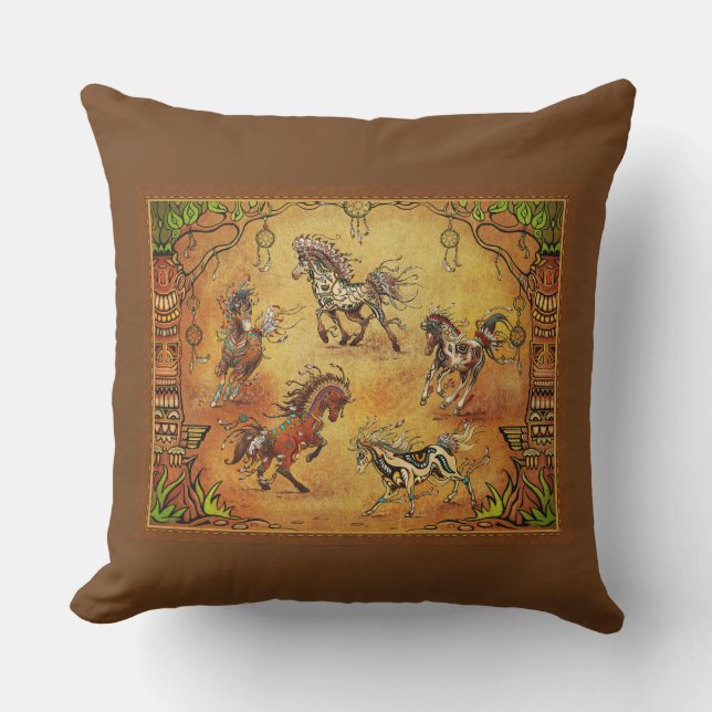 Cojín Decorativo poni pintado (Anverso)