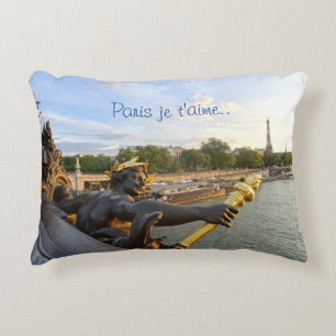 Cojín Decorativo Pont Alexandre 3. París. Pillow de acento francé