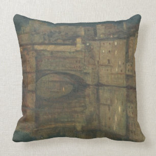 Cojín Decorativo Ponte Vecchio, Florencia (aceite en lona)