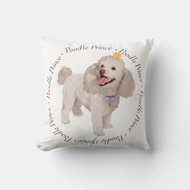 Cojín Decorativo Poodle (Anverso)