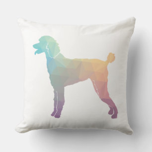 Cojín Decorativo Poodle Geo Silhouette Pastel