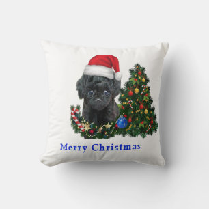 Cojín Decorativo Poodle Navidad  