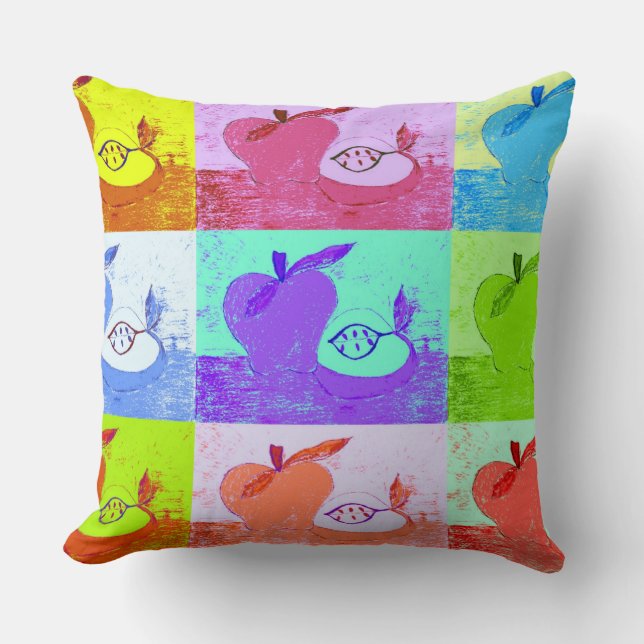 Cojín Decorativo Pop Art Apple MoJo Pillow (Anverso)