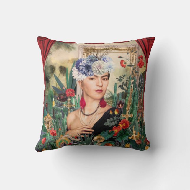 Cojín Decorativo pop-art-frida-kahlo (Reverso)