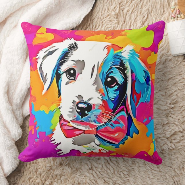 Cojín Decorativo Pop Art Puppy (Manta)