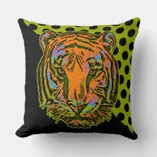 Cojín Decorativo Pop Art TIGER HEAD + tu trasero. e ideas