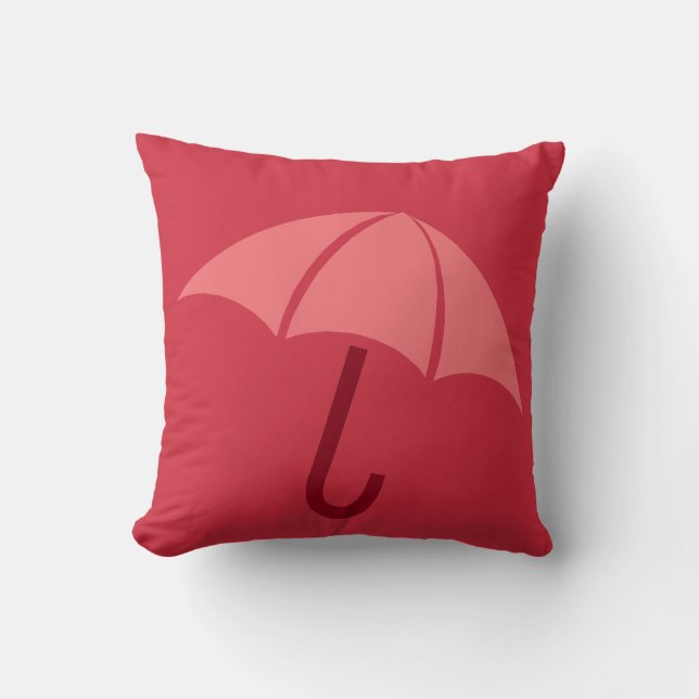 Cojín Decorativo Pop Art Umbrella Roja (Anverso)
