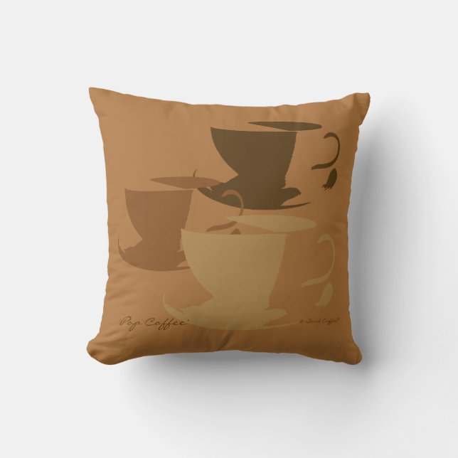 Cojín Decorativo Pop Coffee Pillow (Anverso)