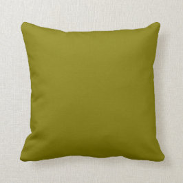 Cojín Decorativo Pop verde aguacate sólido de color