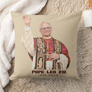 Cojín Decorativo Pope Leo XIV Est 2025 Commemorative