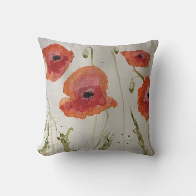 Cojín Decorativo Poppies Cotton Pillow (Anverso)