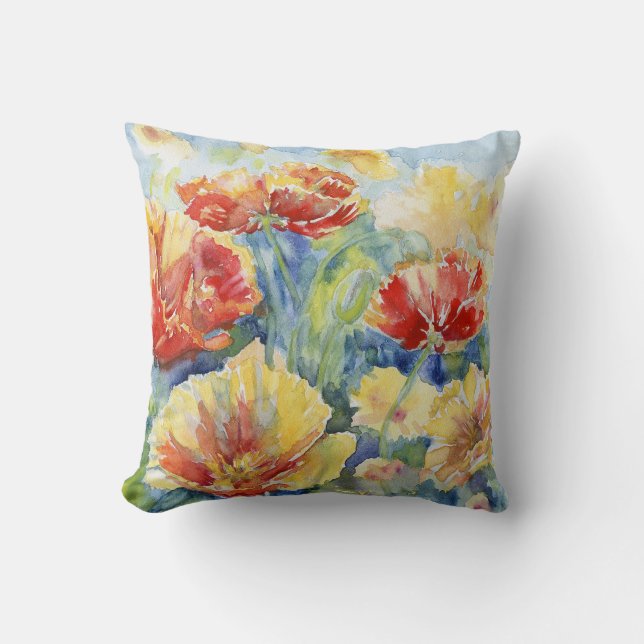 Cojín decorativo Poppies VII (Anverso)