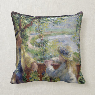 Cojín Decorativo Por el agua, Auguste Renoir