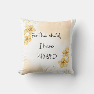 Cojín Decorativo Por este niño que he rezado: Ropa de rábano