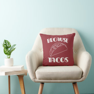 Cojín Decorativo Porque Tacos