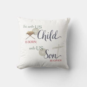 Cojín Decorativo Porque un niño nos es nacido