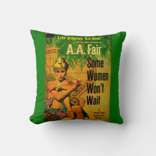 Cojín Decorativo Portada de novela de pasta de 1953 Algunas mujeres