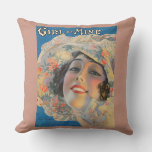 Cojín Decorativo Portada musical de la Chica de Minas de 1917
