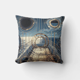 Cojín Decorativo Porthole Nautical Ocean Liner Luxury Art Deco