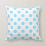 Cojín Decorativo Pos de polka azul y blanco<br><div class="desc">Pos de polka azul y blanco</div>