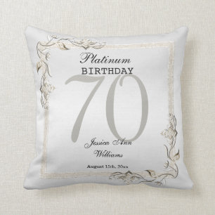 Cojín Decorativo Posh 70 Aniversario Platinum
