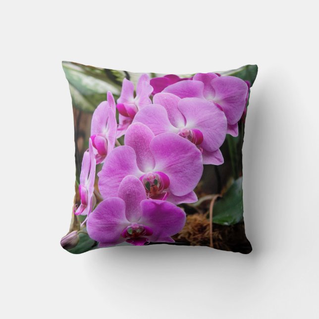 Cojín decorativo Posh Purple Orchids (Anverso)