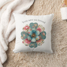 Positive Affirmation Throw Pillow You Are So Loved