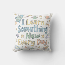 Cojín Decorativo Positive Kids Growth Quote Learn Every Day