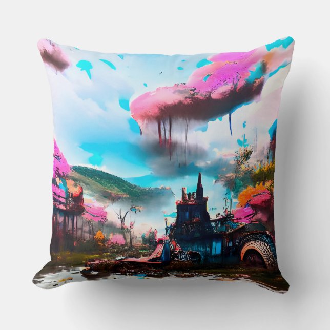 Cojín Decorativo Post Apocalyptic Fairy Tale Land (Anverso)