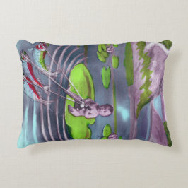 Cojín Decorativo postal francesa de April Fool