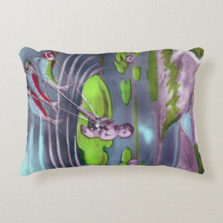 Cojín Decorativo postal francesa de April Fool