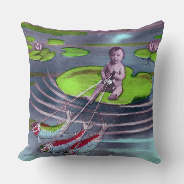 Cojín Decorativo postal francesa de April Fool (Anverso)