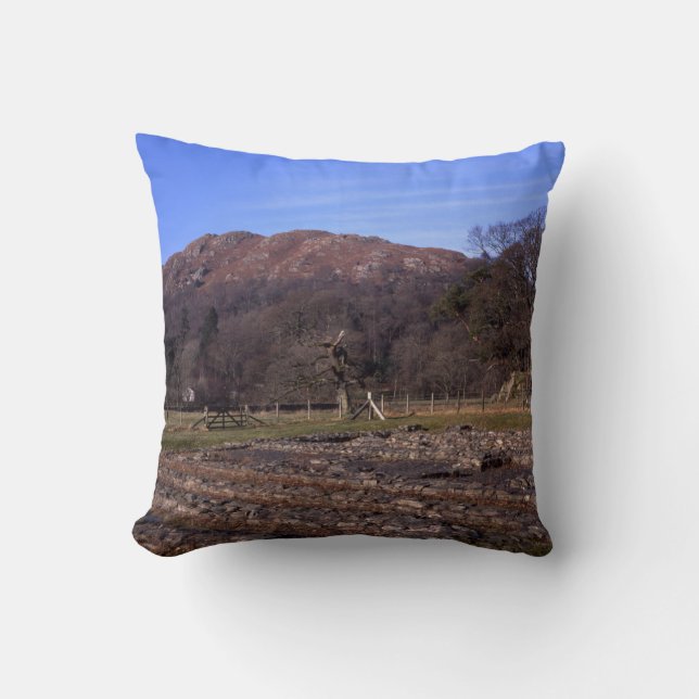 Cojín Decorativo Postal Roman Fort Ambleside Cumbria (Anverso)