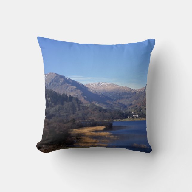 Cojín Decorativo Postales de Ullswater Cumbria Inglaterra (Anverso)