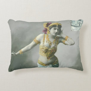 Cojín Decorativo Postcarta de Vintage Mata Hari