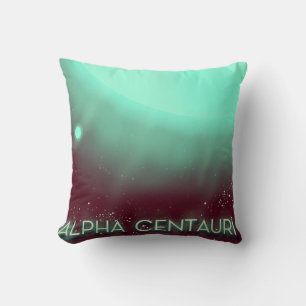 Cojín Decorativo Poster de arte espacial Alpha Centauri