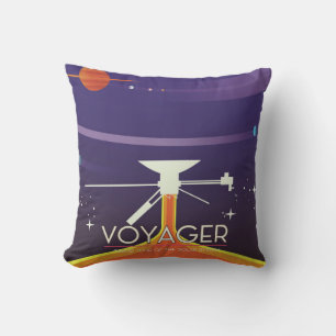 Cojín Decorativo Poster de Ciencia de Voyager Grand Tour