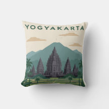 Póster de viaje a Yogyakarta Indonesia